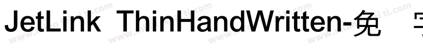 JetLink ThinHandWritten字体转换